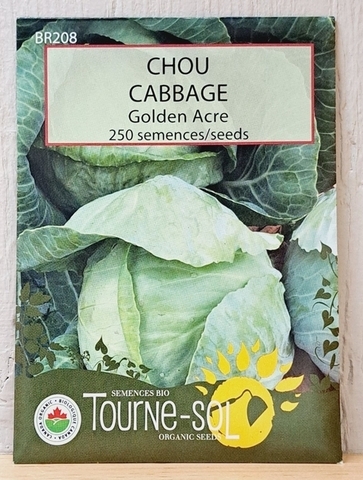 SEEDS - Cabbage Golden Acre (Tourne-sol)